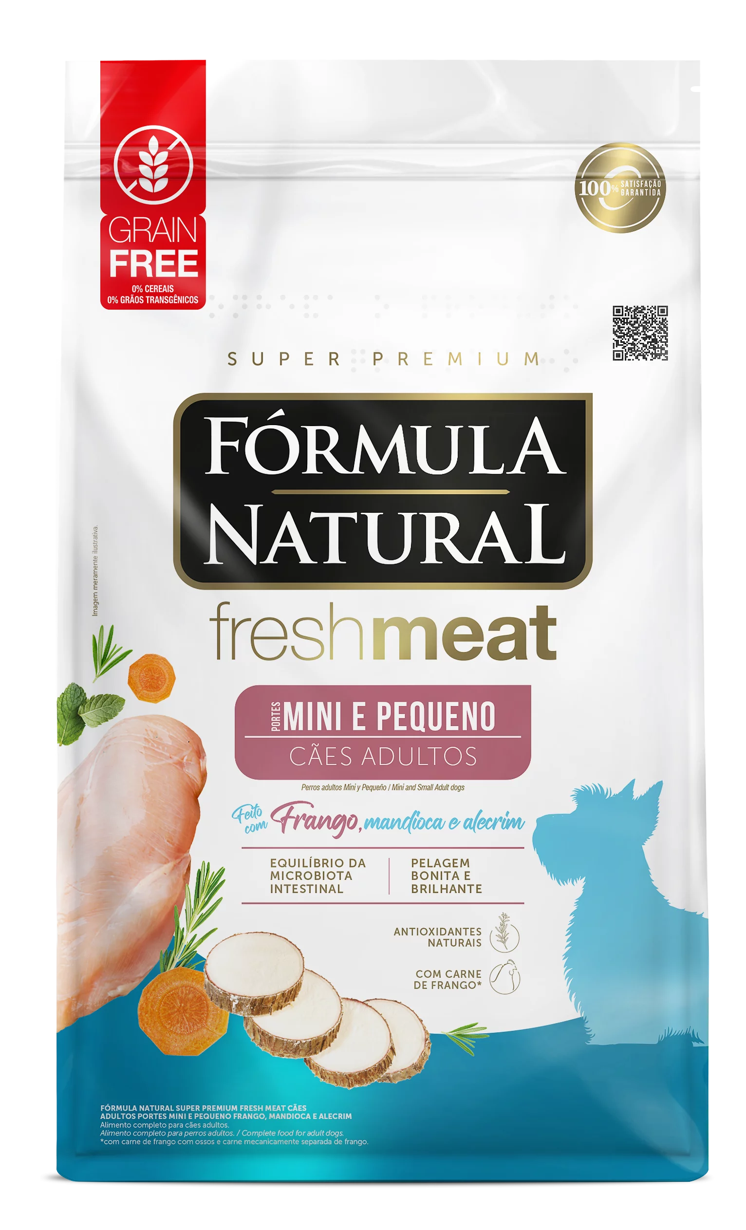 FN_FRESH_MEAT_CAES_ADULTOS_MINPEQ_FRENTE.png FORMULA NATURAL FRESH MEAT ADULTO - PORTE MINI PEQUEÑO - Imagen 1