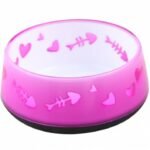 PLATO MELAMINA FONDO ANTIDESLIZANTE ROSADO GATO