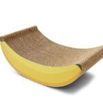 AFP Rascador de cartón banana con hierba gatera