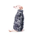 Campera impermeable MPets Gentle dog Winter jacket Blanco y negro - Imagen 2