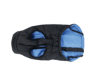 Campera impermeable MPets Gentle dog Winter jacket Negro y azul - Imagen 5