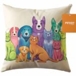Almohadón con cierre MPETS PETJOY Happy Hugs PetFamily Multicolor