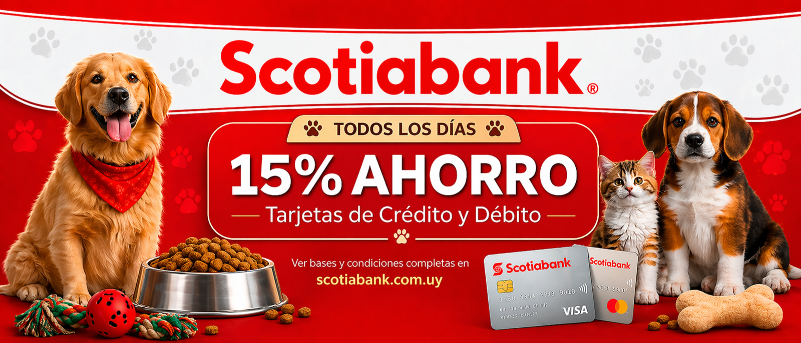 Scotiabank, 15 por ciento de ahorro todos los días con tarjetas de crédito y débito